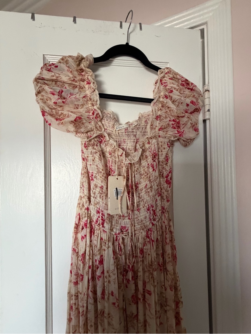 Doen Dress Stanza Lace-Trimmed Floral-Print Midi  small s - Picture 7 of 7